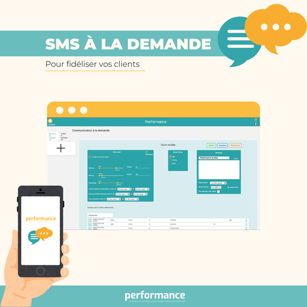 sms a la demande performance solware auto