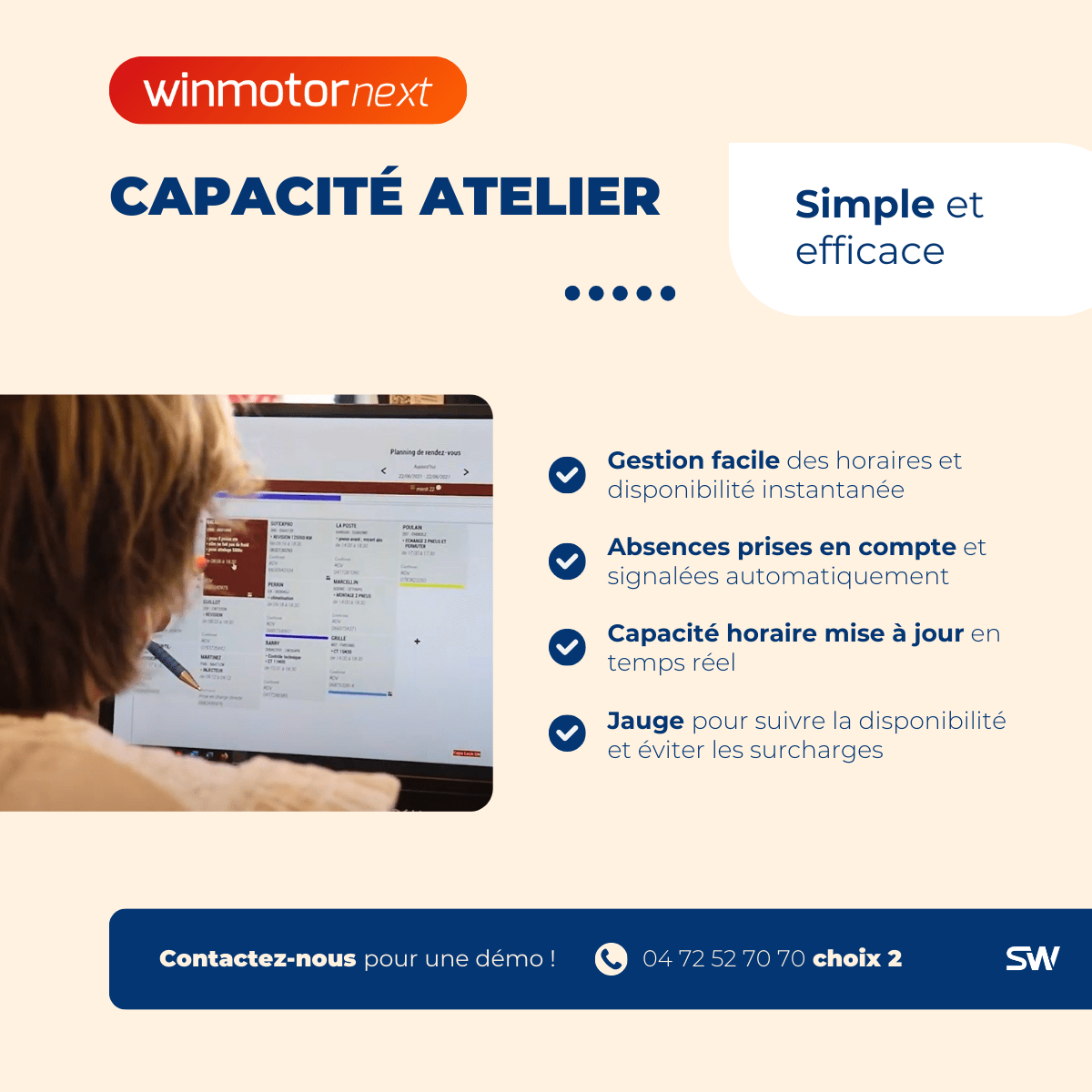 Capacité atelier logiciel de gestion winmotor next pour garage automobile